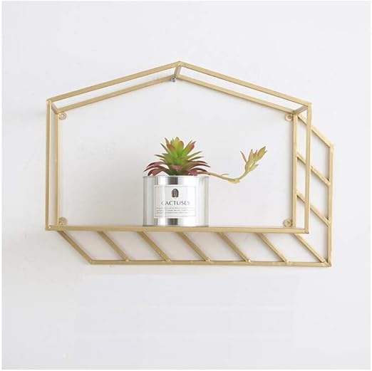 Hongteng Estante Simple De Hierro Forjado Estante De Pared