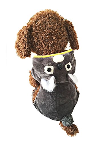 OSPet Pet Koala Costume with Christmas Hat for Small Dogs & Cats Halloween Party Cosplay