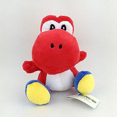 Shalleen Red Yoshi Super Mario Bros Plush Soft Toy Doll Nintendo Stuffed Animal New 6"