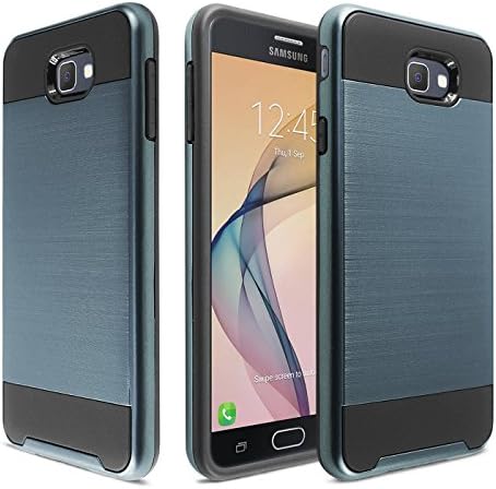 J5 Prime Case, Samsung On5 (2016) Case, Onyxii Hybrid Dual Shockproof Layer Brushed Texture Slim Protector Cover for Samsung Galaxy J5 Prime / On5 2016 Version / SM-G570 - Navy