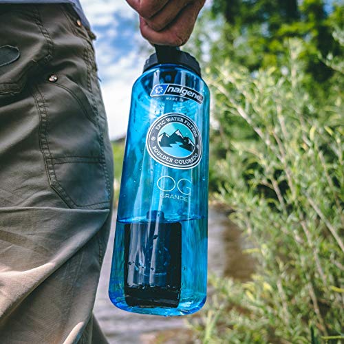 Epic Nalgene OG Grande | Water Filtration Bottle | Wide Mouth 48 oz | USA Made Bottle | American Made Filter Removes 99.99% of Tap Water Contaminants Lead Chlorine Chromium 6 Arsenic Chloroform - Thumbnail 5