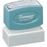 Xstamper Pre-Inked Custom Stamp N12 1" x 2"