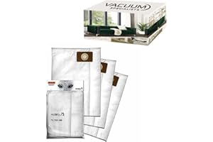 Vacuum Specialists Premium Non-Woven HEPA Central Vacuum Bags Compatible with Husky Filtre-186-6 Pack