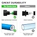 Jundy 25ft Garden Hose, Expandable Water Hose, Flexible Expanding Pressure Water Hose with 7 Functional Spray Nozzles, Double Layer Latex Core, Extra Strength Fabric,for Your Watering Needs(Green)