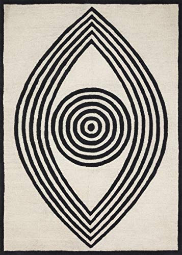 Now House by Jonathan Adler Wink Collection Area Rug, 5' x 7', Ivory