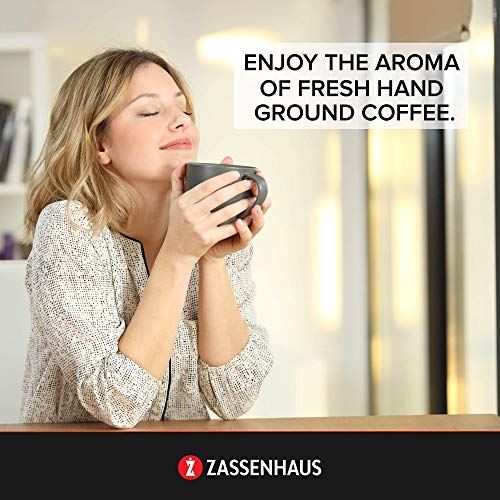 Zassenhaus 040098 Kaffeemühle Santiago, Holz, Natur, 19,8 x 8,9 x 14 cm, Braun – Bild 6