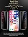 ESR [2-Pack] Tempered-Glass Privacy Compatible with iPhone 11 Pro Screen Protector/iPhone Xs Screen Protector, Easy Installation Frame, Anti-Spy, Case-Friendly, for iPhone 11 Pro/XS/X