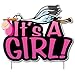 VictoryStore Yard Sign Outdoor Lawn Decorations, It's a Girl! Yard Card, Baby Announcement Set 12397