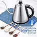 Electric Kettle Temperature Control Gooseneck Kettle Electric with LED Display, Pour Over Coffee Kettle Stainless Steel Water Boiler by KIKET, 1000W