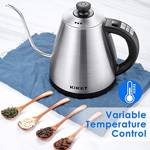 4 Electric+Temperature+Gooseneck+Pour+Over+Stainless