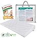 Crib Foam Wedge Pillow For Baby Acid Reflux & Gas Relief | 12 Degree Elevation Pillow | Travel Wedge Pillow With Carry Bag | Waterproof Wedge Pillow Case Cover | Infant Congestion Sleep Solution
