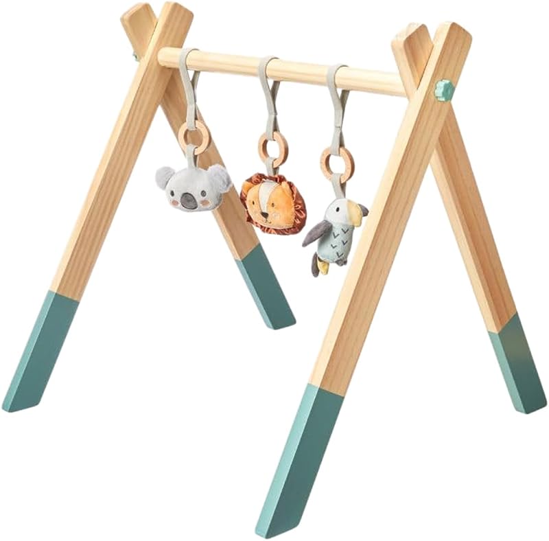 Nuby Baby Wooden Play Gym Animal Adventures 0M+ Sensory Development