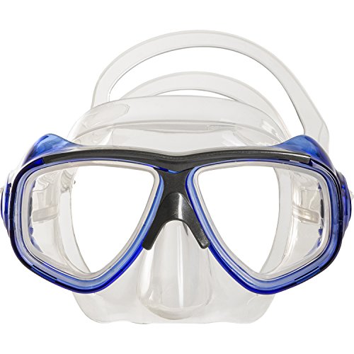 IST RX Prescription Scuba Diving Mask (Clear Blue, Nearsight -4.5)