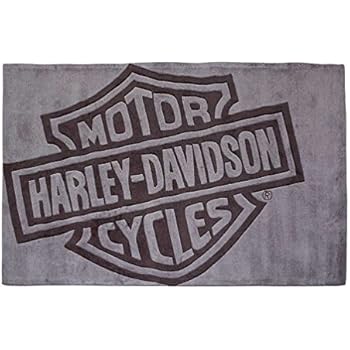 Harley Davidson Bar Shield Small Area Rug Handmade Tufted Rug Hdl 19503