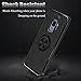 Galaxy S9 Case, Elegant Choise Hybrid Slim Ring Holder Shockproof Kickstand Soft Protective Case Fit Magnetic Car Mount for Samsung Galaxy S9(Black)