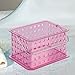InterDesign Storage Organizer Basket, for Bathroom, Health and Beauty Products - Small, Berry