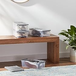 Amazon Basics Plastic Storage Containers with