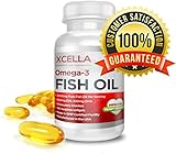 Omega 3 Fish Oil Supplement, Premium Quality (180 Softgels) - 2000mg Per Serving - 860mg EPA & 430mg DHA- 100% Pure- Burpless- Satisfaction Guarantee