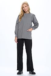 Natural Uniforms Warm Up Scrub Jacket-Gray-Medium