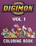 DIGIMON: Coloring Book for Kids and Adults 40 illustrations (Volume 1)