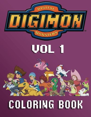 DIGIMON: Coloring Book for Kids and Adults 40 illustrations (Volume 1)