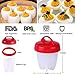Egg Cooker 6+2 Pack Egg Poachers Egg Boiler - Hard Boiled Eggs without the Shell, BPA Free, Non Stick Silicone Egg Cups, AS SEEN ON TV, by MOOKZZ