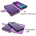 for Samsung Galaxy Note 4 Case - Cellularvilla Pu Leather flip Wallet Bag Pouch Case with Credit Card Slots Pockets Cover for Samsung Galaxy Note 4 SM-N910S / SM-N910C (Purple)