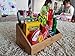 SplashSoup Small Multifunctional Bamboo Organizer | Desk Caddy | Home Office Accessory Tray | School Art Supply Holder | Pen Pencil Brush Compartment | Kitchen Bathroom Countertop Storage