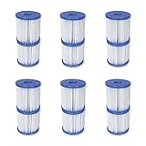 Bestway Flowclear Type V/Type K 330 GPH Replacement Filter Cartridge (6 Pack)