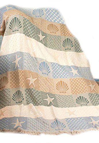 ArtFuzz-Seashells-By-The-Seashore-2-Lay-Th-Multi-Color-46X60 ArtFuzz Seashells By The Seashore 2 Lay Th Multi Color 46X60