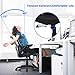 Home Office Chair Mesh Desk Chair Computer Chair with Lumbar Support Flip Up Arms Ergonomic Chair Adjustable Swivel Rolling Executive Mid Back Task Chair for Women Adults, Black
