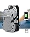 Hoperay G-08 Laptop Backpack, Business Lightweight Nylon Water Resistant Multipurpose Shoulder Notebook Backpack with USB Charging Port and Lock Fits Under 17 Inch Laptop and Notebook, Grey