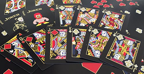 Home Run Games 8-Bit Black & Gold Playing Cards