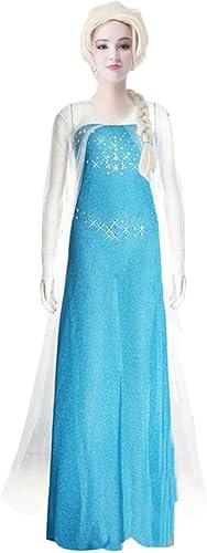 Amazon ニニモール Ninimour アナと雪の女王 エルサ 大人用 ドレス コスチューム コスプレ ドレス 仮装 結婚式 二次会 一発芸 Xl コスプレ 仮装 通販