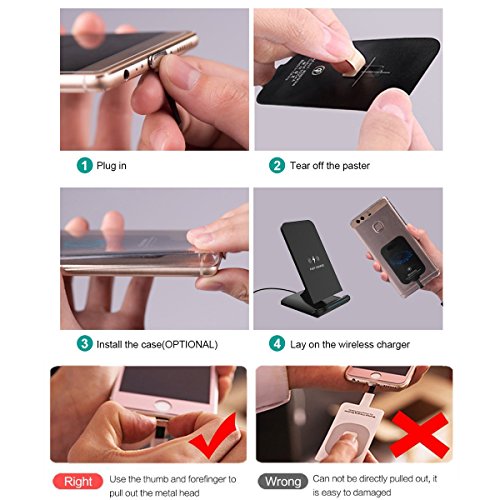 Type C Wireless Receiver QI Charger USB Charging Adapter Applicable for LG  G6 G5 G4 Stylo V20 Google Pixel