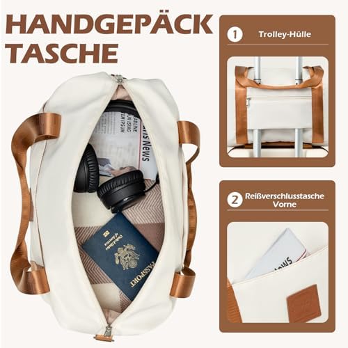 Handgepäck Koffer 55x40x20cm für Easyjet, 45x36x20cm Reisetasche