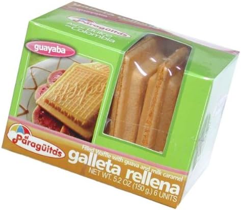 Filled waffle with guava and caramel / Galleta rellena con guava y caramelo