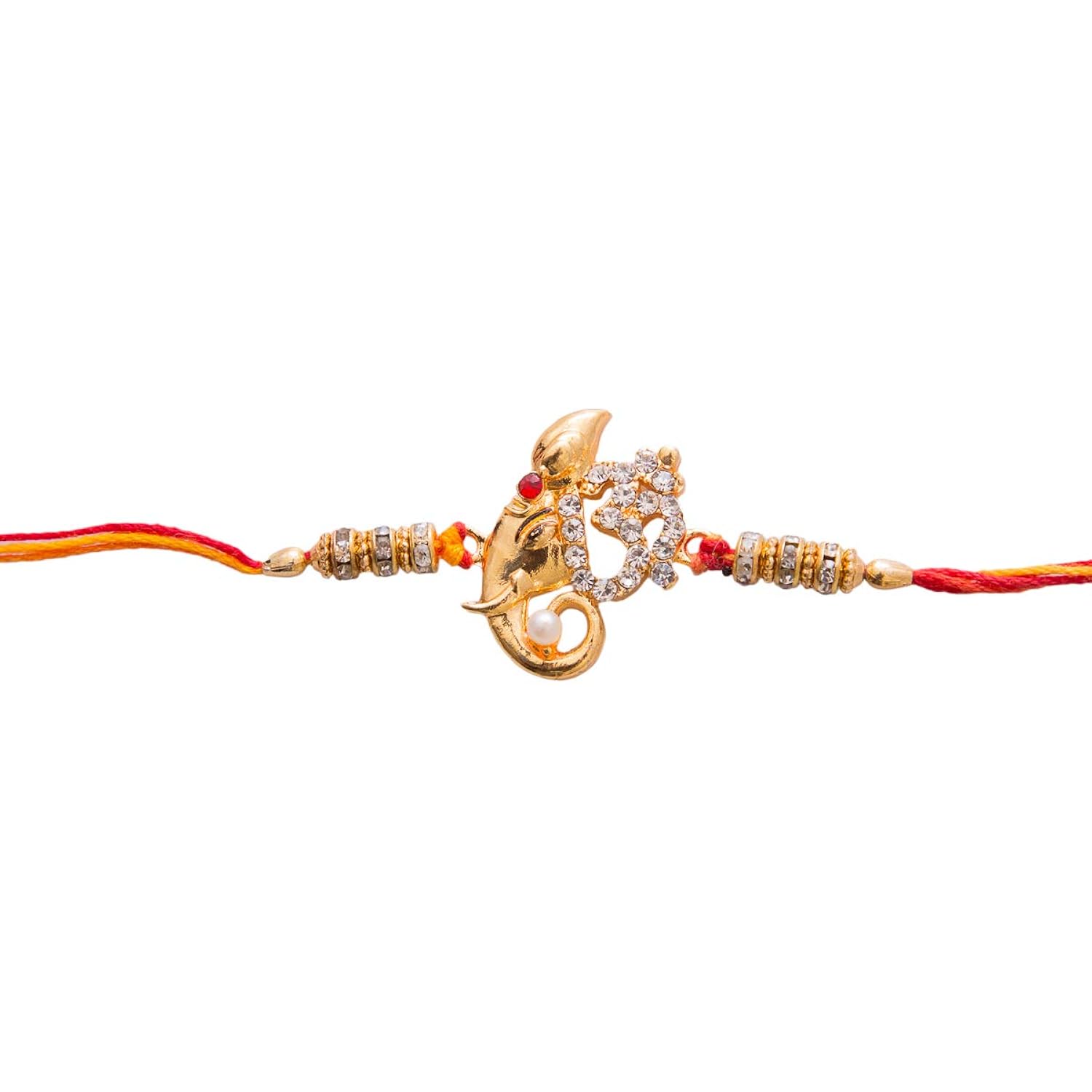 elegant rakhi/band for beloved brother- golden