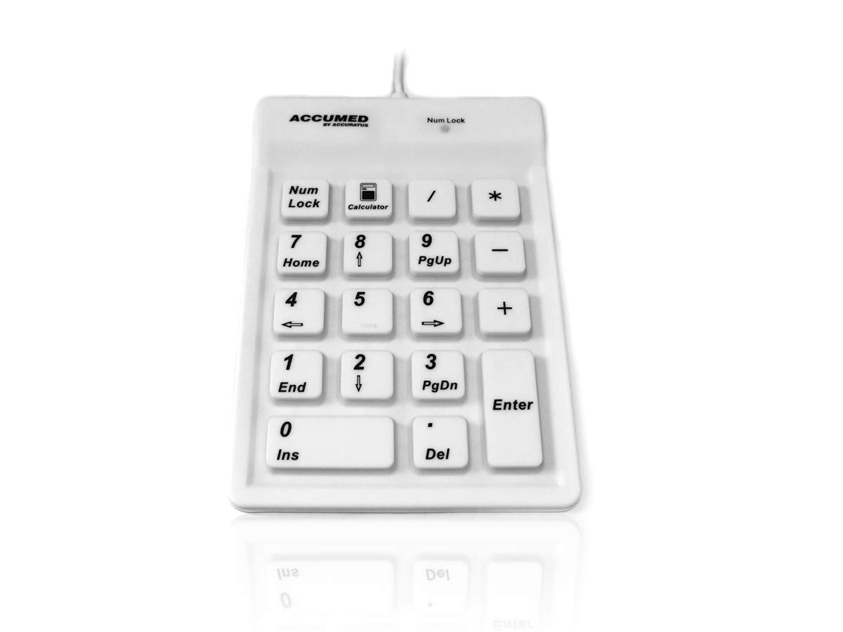 AccuMed 100 - USB Sealed IP67 Antibacterial Medical/Clinical Keypad