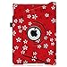 Fintie Rotating Case for iPad Mini 3/2 / 1-360 Degree Rotating Smart Stand Protective Cover with Auto Sleep/Wake for iPad Mini 1 / iPad Mini 2 / iPad Mini 3, Floral Red