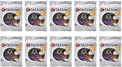 Tassimo L'OR Double Shot Latte Kaffeepads - 20 Packungen (160 Getränke)