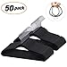IEOKE Velvet Hangers, Nonslip Clothes Hangers Heavy Duty 360 Swivel Hanger Hook Ultra Thin Clothes Racks Perfect for Space Saving (50 Pack) (50-1)