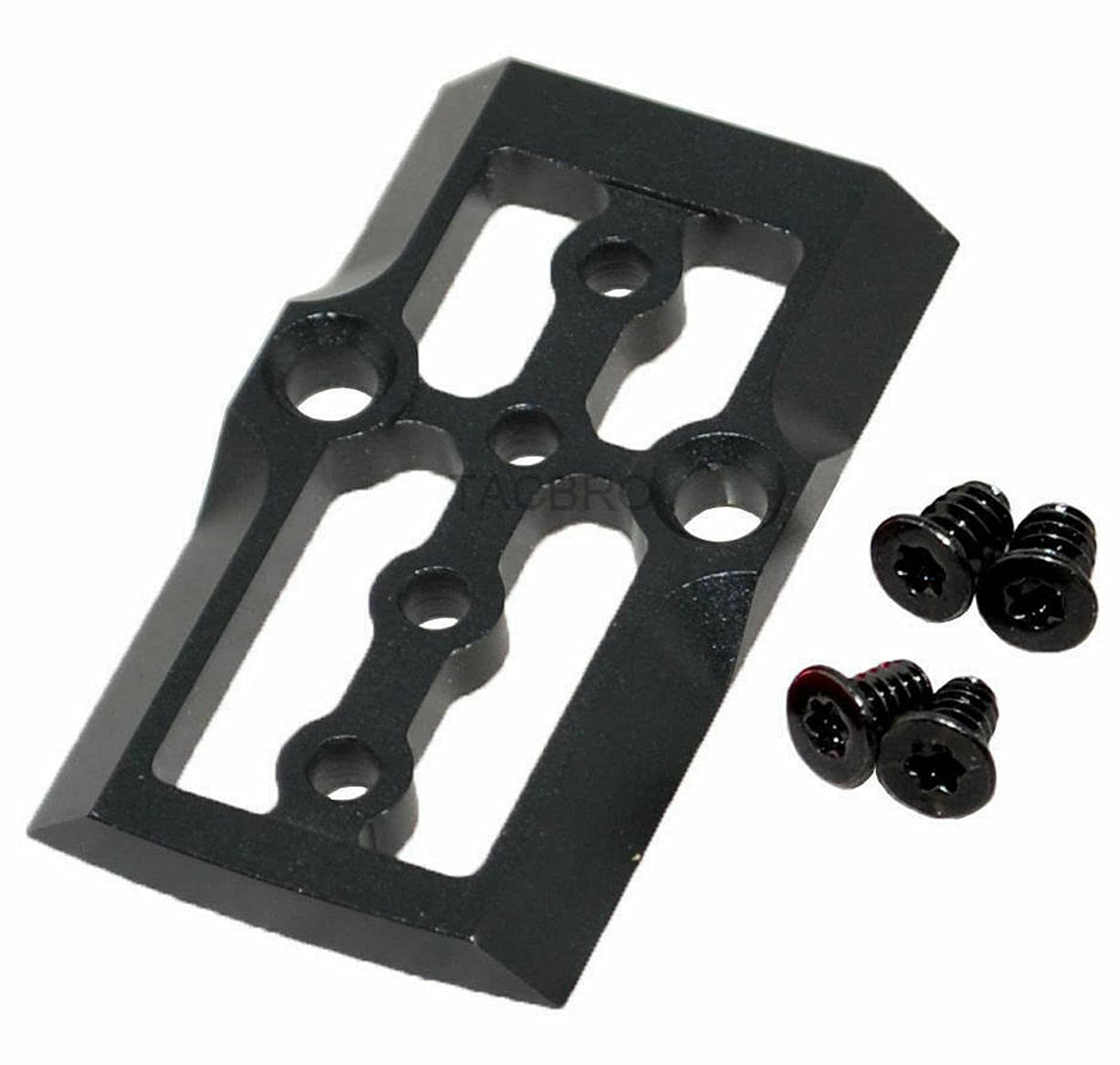 TACBRO Black Anodized Aluminum RMR Cover Plate for Glock 17 19 26 Cut Slides