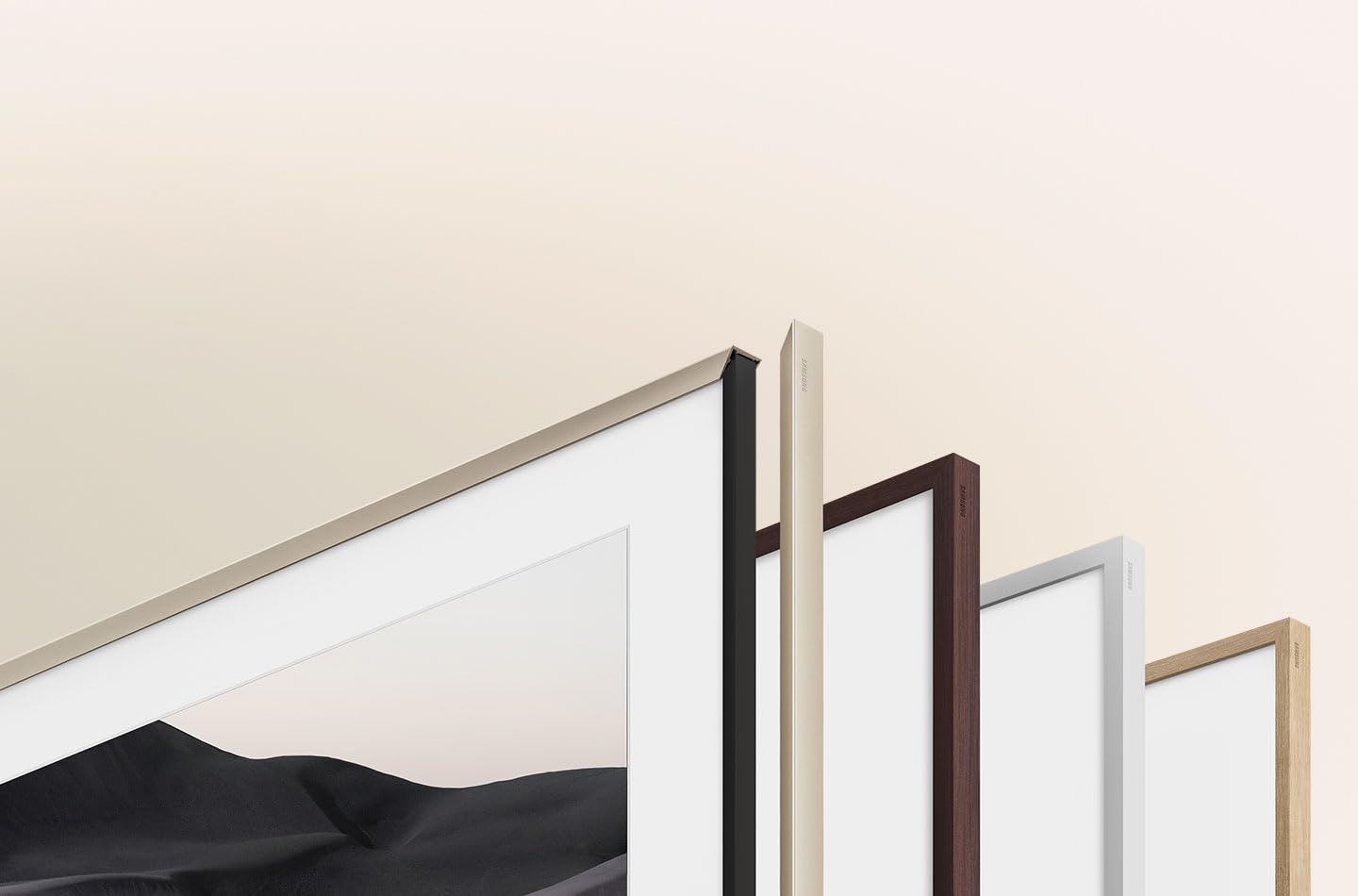 Samsung 50-inch The Frame Customizable Bezel, Modern Teak (VG-SCFA50TKBZA, 2021 Model)