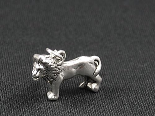 Miniblings Leo Lion Charm Pendant for Bracelet Afrika Silver New, 22mm - Image 3