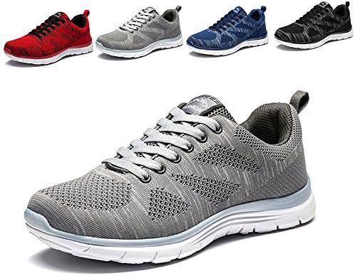 Men's Lightweight Running Shoes Mesh Sport Shoes Casual Knit Athletic Sneaker
