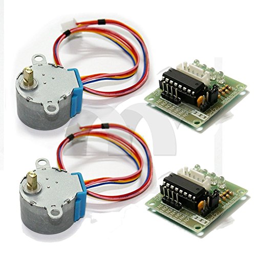 Neutral 2 Set Stepper Motor DC 5V 28BYJ-48 & ULN2003 Driver Test Module Board for Arduino