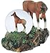 George S. Chen Imports Snow Globe Horse with Foal Collection Figurine