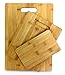 Bamboo Cutting Boards Set of 3 Durable Thick Strong Premium Eco-friendly Wood - Kitchen Chopping Chicken, Meat, Bread, Vegetables, Fruit, Cheese. Brand: Perfect Life Ideas -Tm