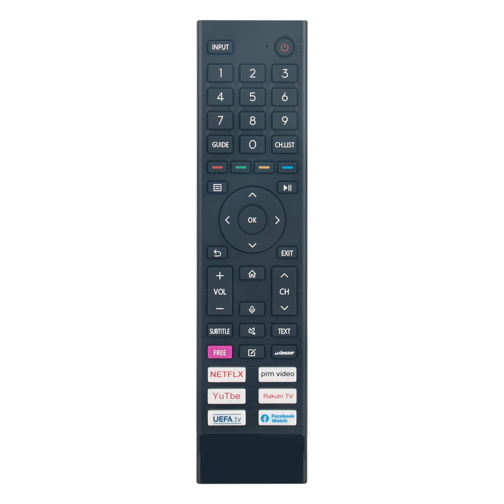 ALLIMITY ERF3B80H Replace Voice Remote Control fit for Hisense TV 43A7GQ 55E76GQ 43A6G 50E76GQ 50A53FEVS 65A53FEVS 50E76GQ A20490T 50A7GQ 50A7GQ 43A6BG 50A6BG 55E76GQ 58A6G 65A7GQ 50A6G 65A6GRU 75A6G